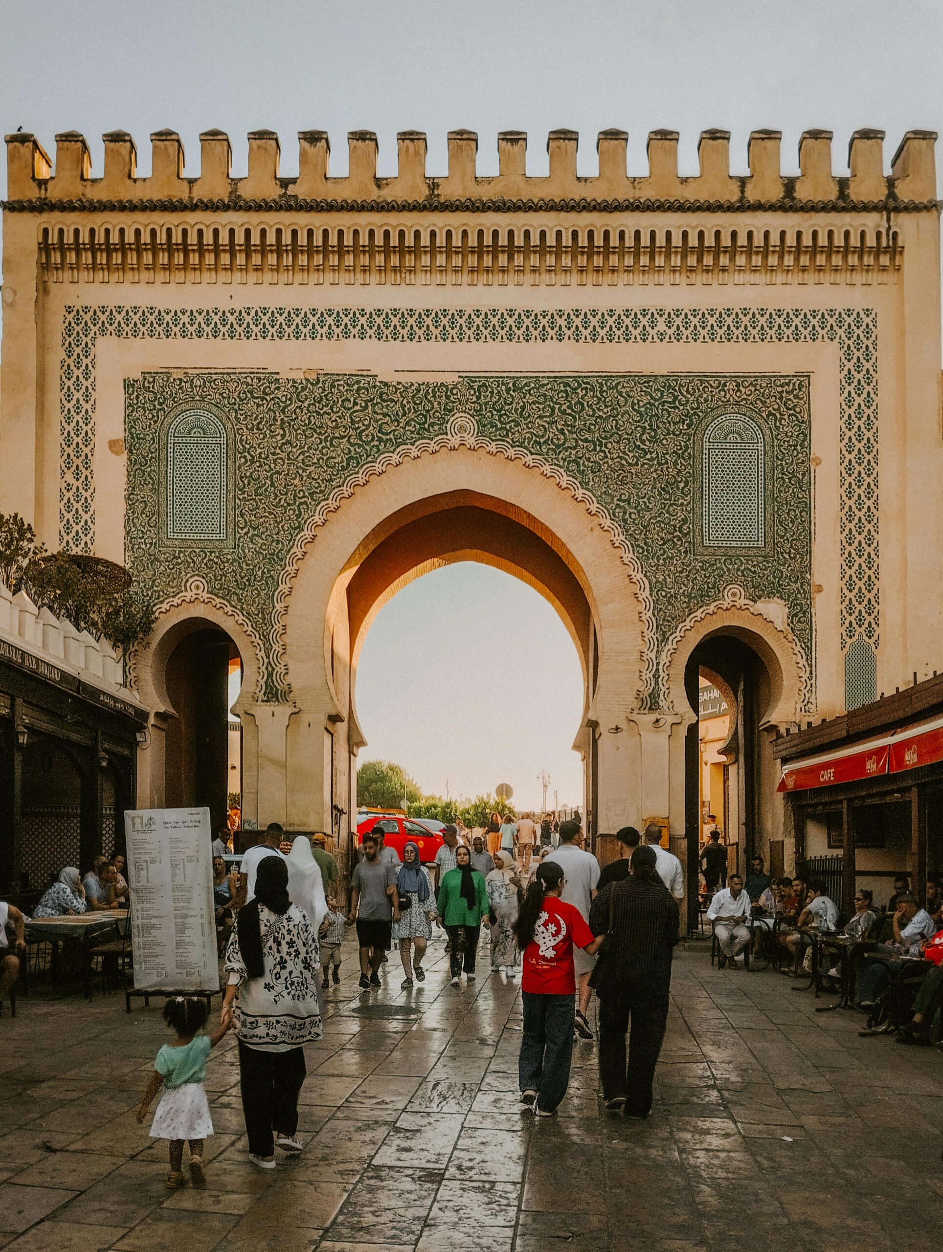 Fes medina gate on a Morocco private tour
